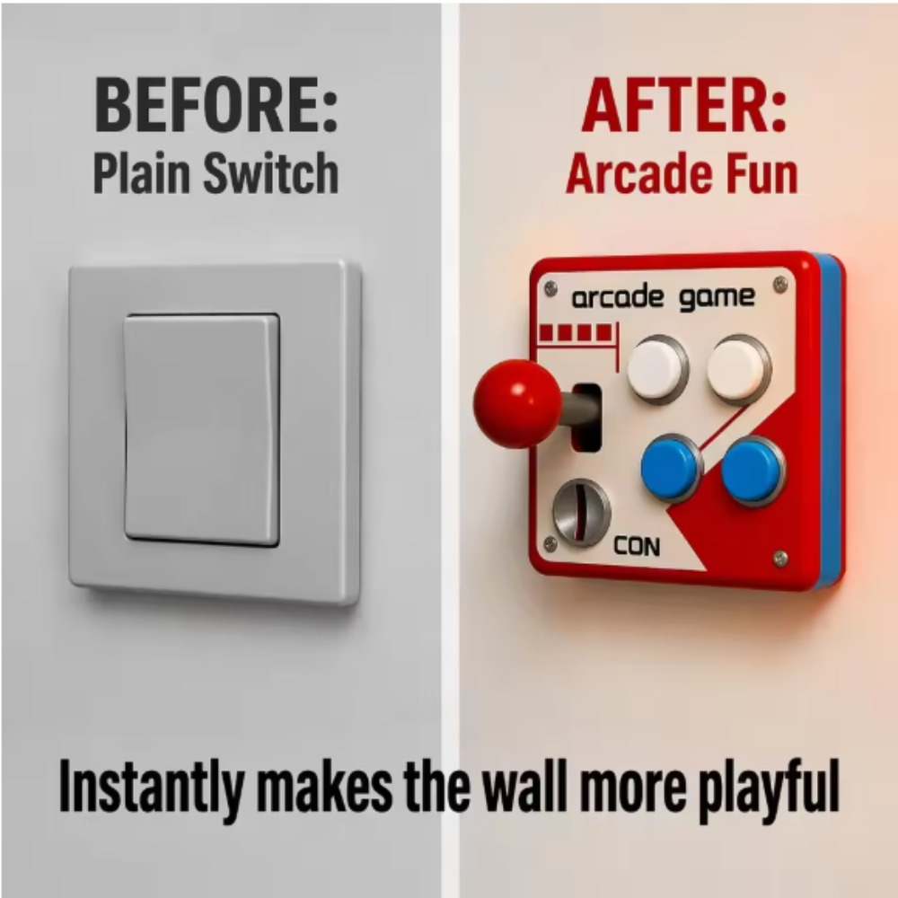 3D Printing Ideas - Retro Osłona na Joystick Arcade, Bezprzewodowa
