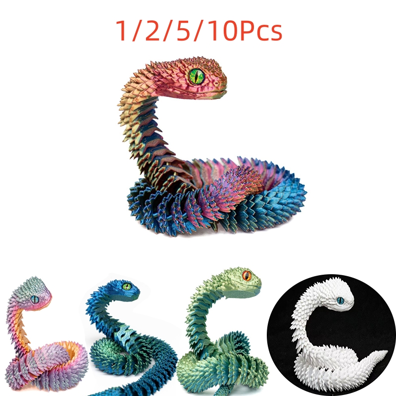 3D Printing Xmas - 1/2/5/10 szt. 30/45 cm Wąż drukowany