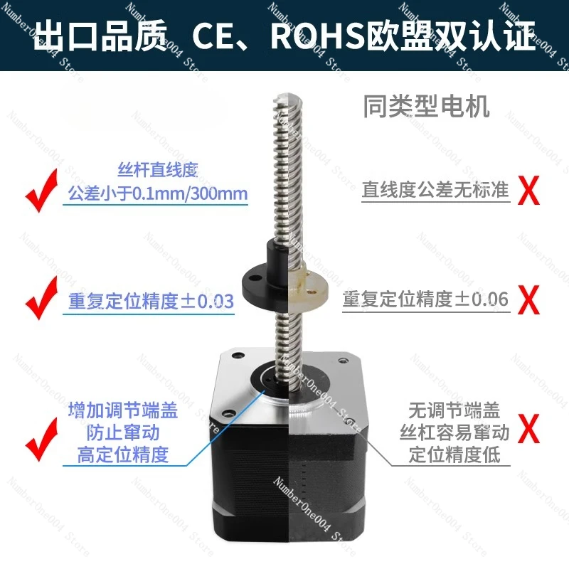 Lead Screw Stepper - Silnik krokowy liniowy typu Through Type