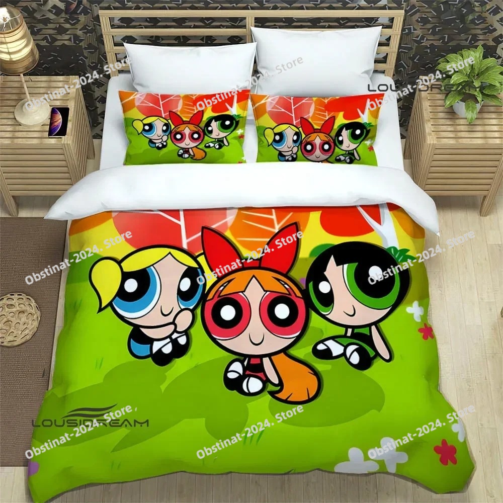 3D Printing Quilting - Zestaw pościeli 3D z motywem Powerpuff