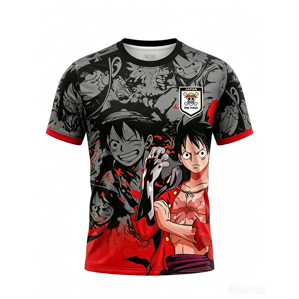 3D Printing Luffy - Koszulka sportowa One Piece Luffy Zoro,