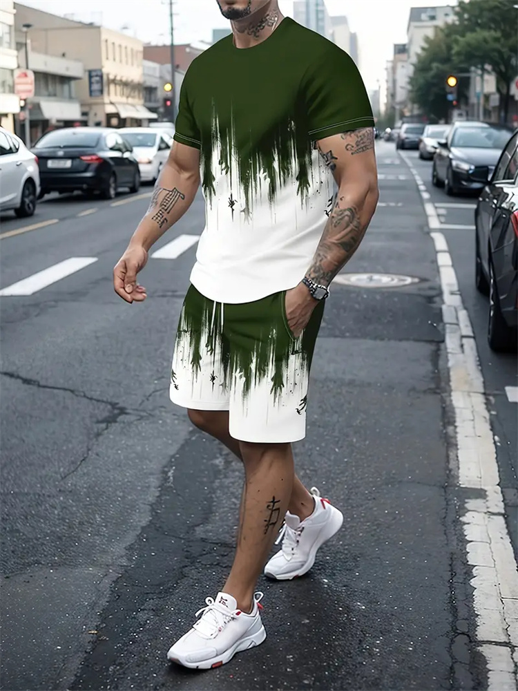Męski Damski Gradientowy T-shi – 3D Printing Jersey recenzja i cena
