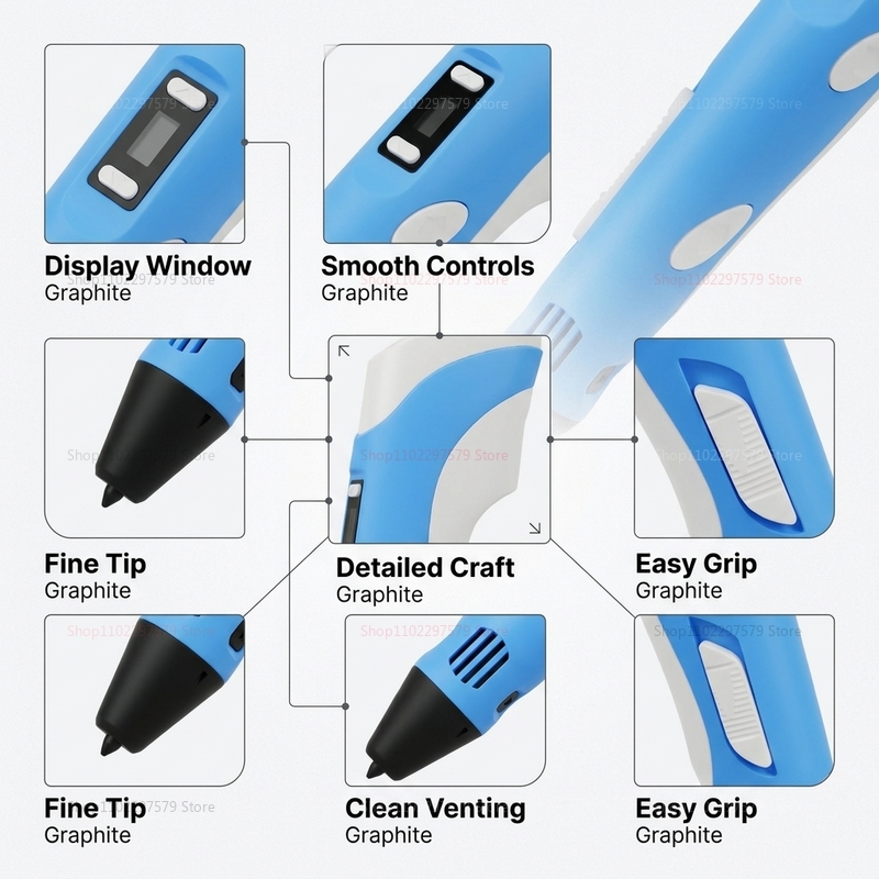 Długopis do druku 3D z 9M fila – 3D Printing Pen For Adults recenzja i cena