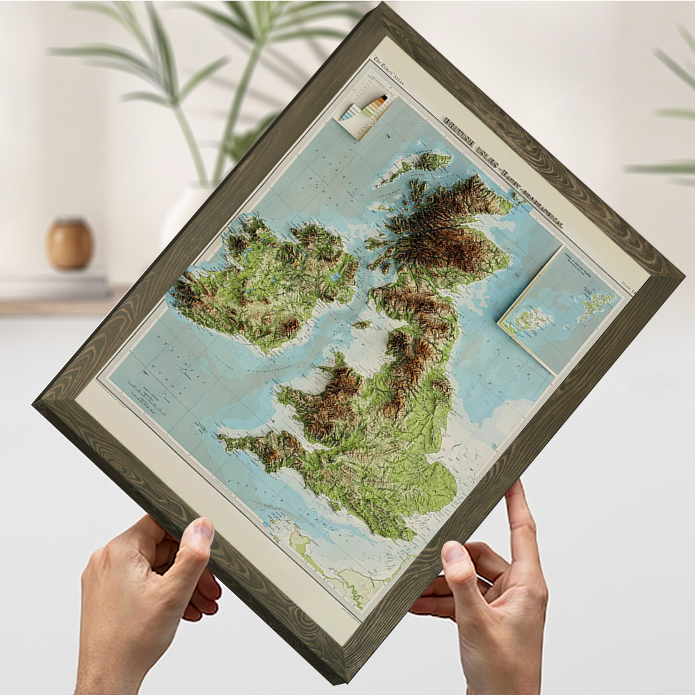 Mapa 3D z reliefem z 1922 roku – 3D Printing Wall recenzja i cena