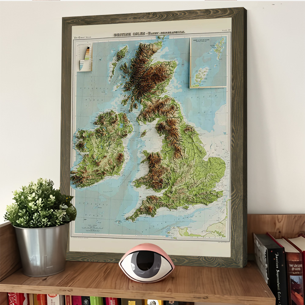 Mapa 3D z reliefem z 1922 roku – 3D Printing Wall recenzja i cena