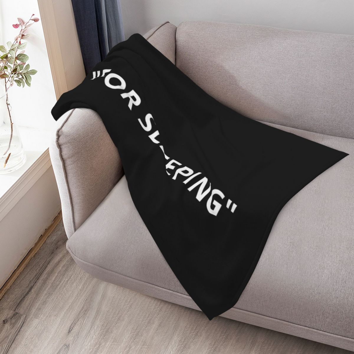 Koc z białymi cytatami o snie, – 3D Printing Quotation recenzja i cena