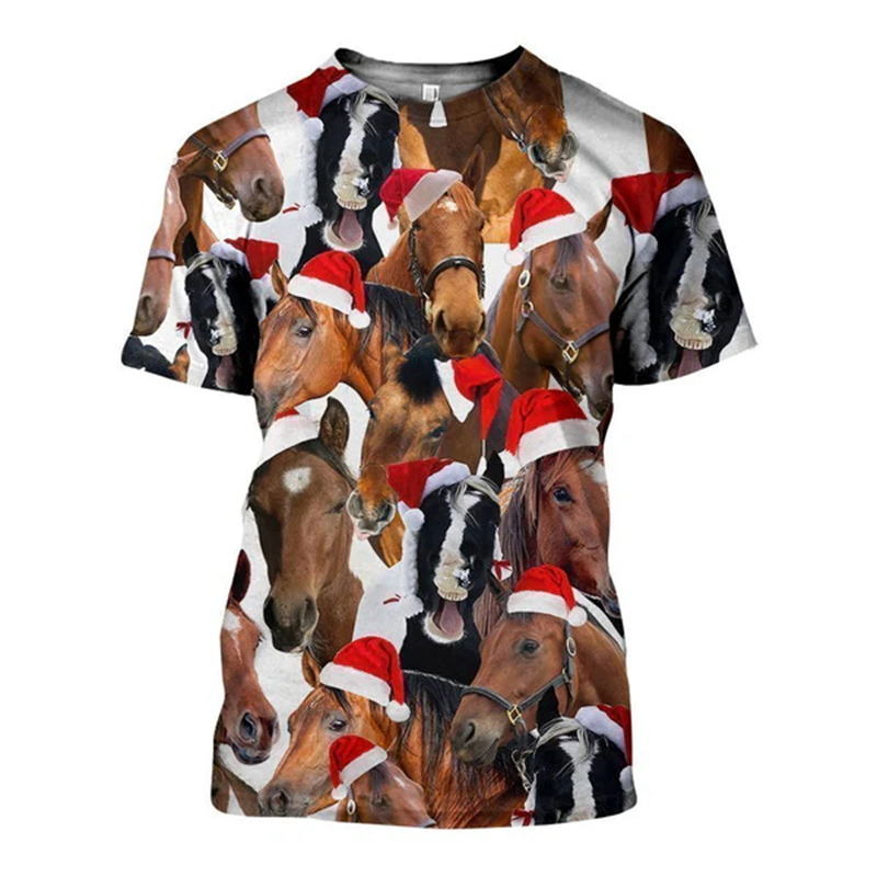 New 3D Xmas Animals Funny T Sh – 3D Printing Xmas recenzja i cena