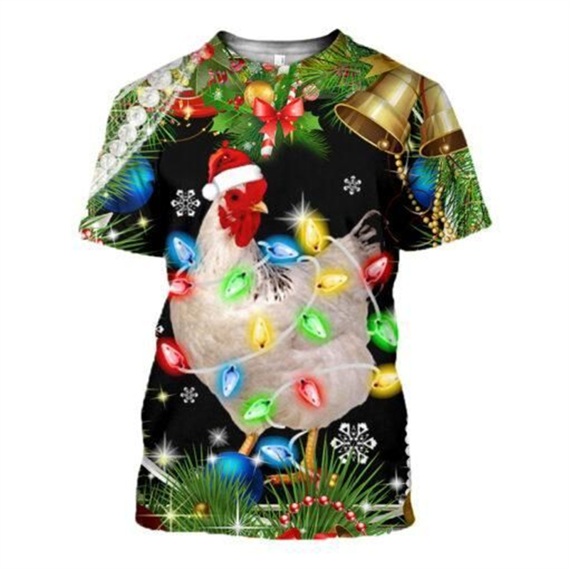 New 3D Xmas Animals Funny T Sh – 3D Printing Xmas recenzja i cena
