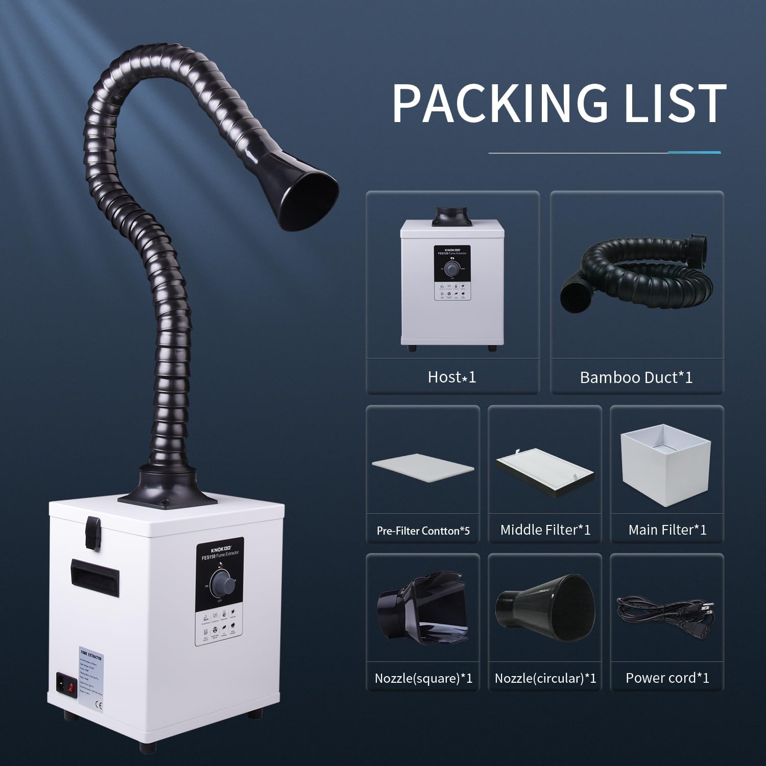 KNOKOO FES150 Przemysłowy odsy – 3D Printing Industrial recenzja i cena