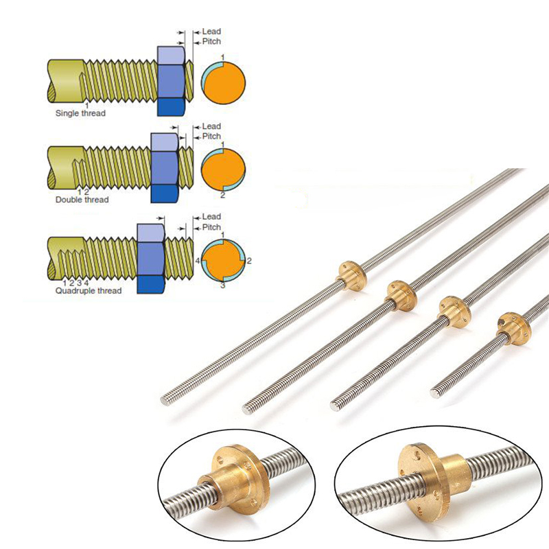 Śruba trapezowa T10 ze stali n – Lead Screw Stepper recenzja i cena