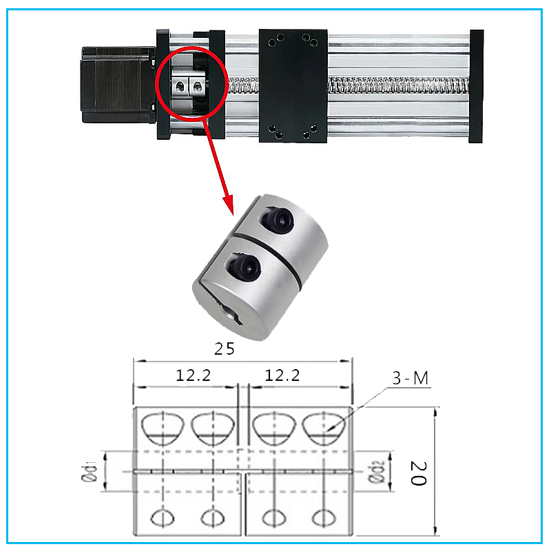5 szt. Złącze sztywnego wału ś – Lead Screw Stepper recenzja i cena