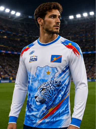 2026 Congo koszulka z długim r – 3D Printing Jersey recenzja i cena