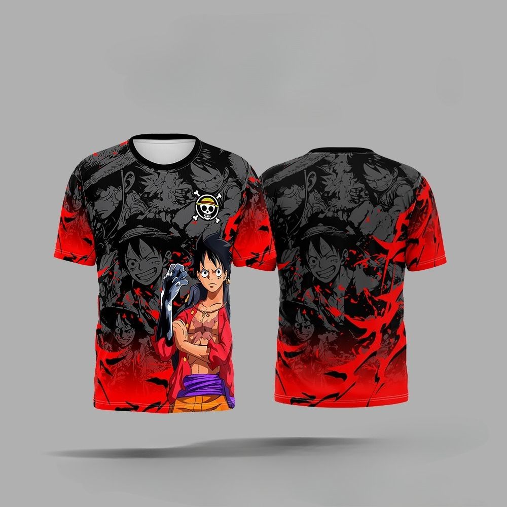 Koszulka sportowa One Piece Lu – 3D Printing Luffy recenzja i cena