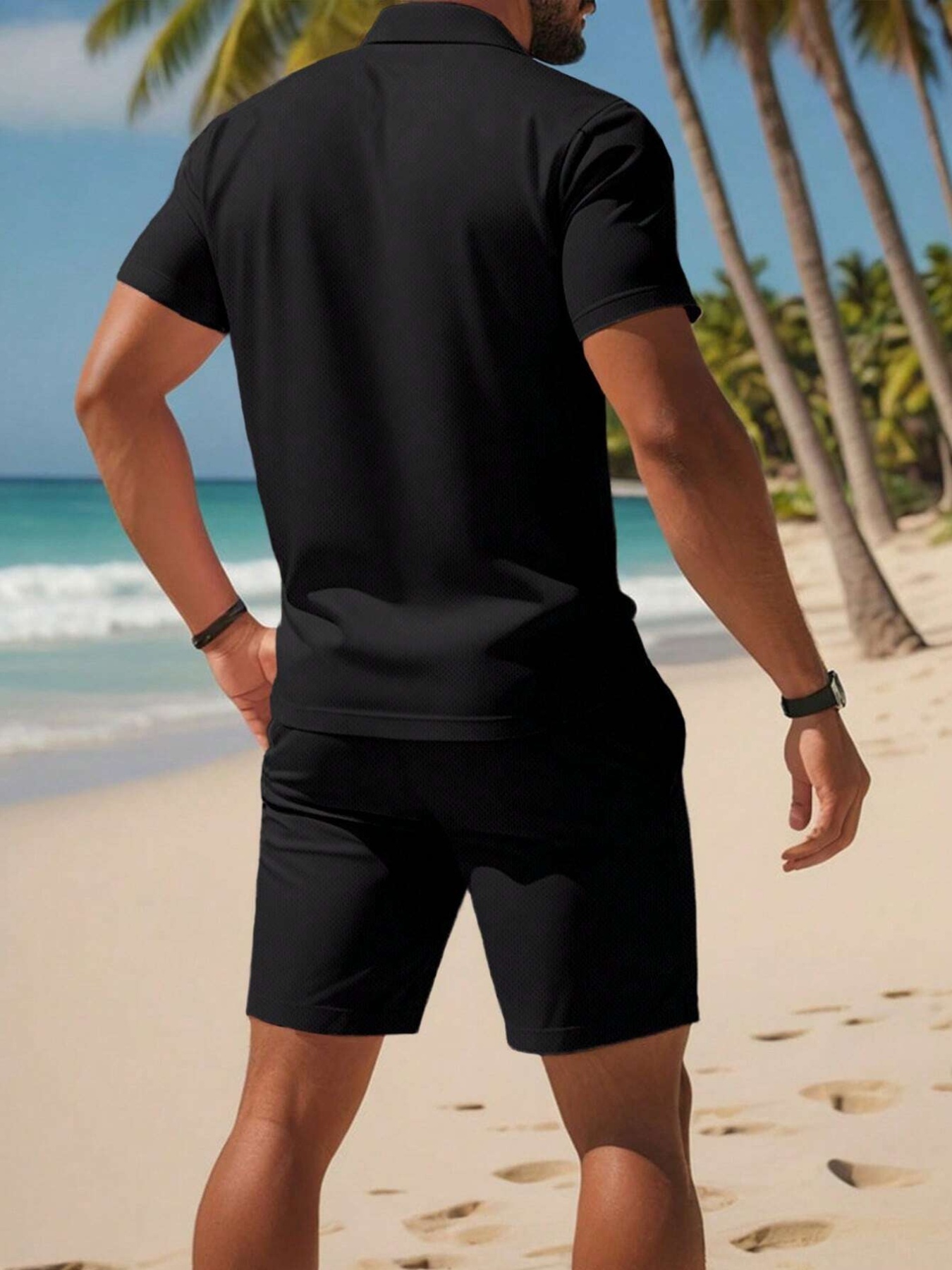 Męski zestaw polo na lato 2026 – 3D Printing Jersey recenzja i cena