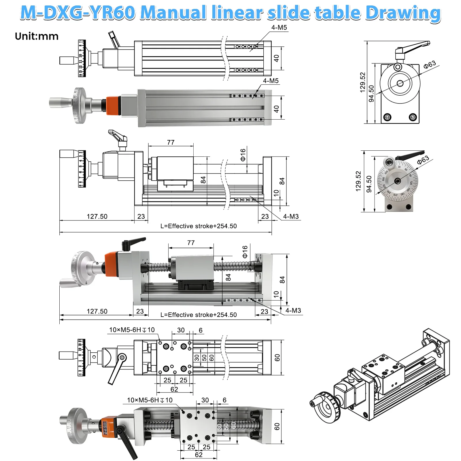 Ręczny stół przesuwny z liniow – Linear Guide Rail recenzja i cena