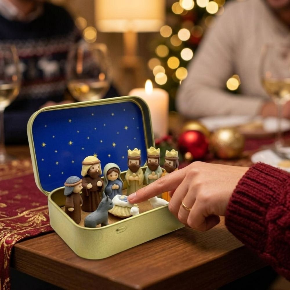 Metalowe pudełko z cyny, mini  – 3D Printing Xmas recenzja i cena